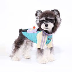 Dog Summer Clothes Schnauzer Bichon West Highland Pet Cat T-Shirt Summer Thin Style Handsome Super Cute Lightweight