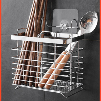 Stainless steel chopstick tube household storage box