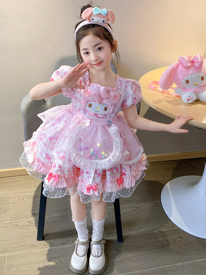 女 童连衣裙春夏装2024新款儿 童服装美乐蒂裙子春秋洛丽塔公主裙