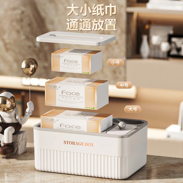 Japanese Imported Desktop Tissue Box for Home Use in the Living Room, High-End Creative Tissue Box, Remote Control Storage Box