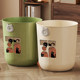 Japanese Imported Household Trash Can, No-Press Ring Trash Can, Simple and Stylish, Large Capacity for Dormitory and Living Room