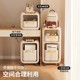 Japanese Imported Mujie Schoolbag Storage Rack, Movable Small Cart, Under-Desk Sliding Cabinet, Book Storage Rack for Home Use