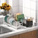 Japanese Mujie Kitchen Multi-Layer Dish Rack Countertop Narrow Model Bowl and Chopstick Holder Storage Rack Dish Drying Cabinet