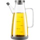 German Imported Glass Oil Pot, Leak-Proof Oil Bottle, Kitchen Household Seasoning Bottle, Soy Sauce and Vinegar Container, Stainless Steel Oil Jug