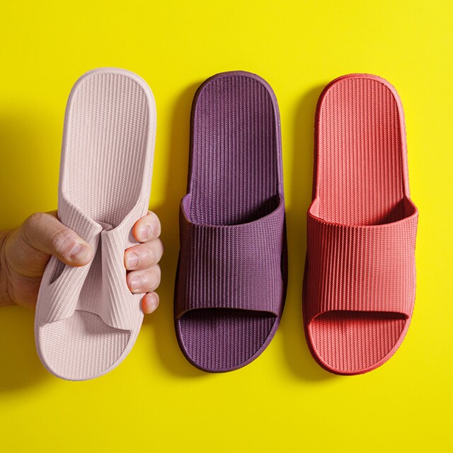 Japanese Imported Casual New Style Slippers for Women, Suitable for Summer and All Seasons, for Home Use, Indoor, Non-Slip, Odor-Resistant, for Bathroom and Shower