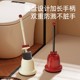 Japanese Imported Toilet Brush Set with a High-End Feel, Cute and Simple Design for Home Use, No Dead Corners, Bathroom Cleaning Brush Set
