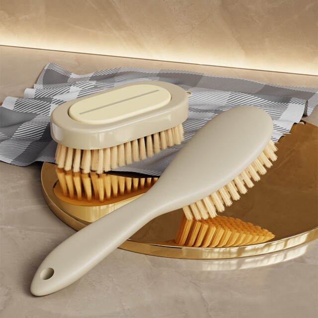 Japanese Imported Shoe Brush for Home Use, Durable Hard Bristles, Soft Bristles, Long Handle Laundry Brush, Dry Cleaning Shop Sneaker Cleaning Brush, Extended Brush