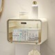 Japanese Bathroom Tissue Box Waterproof Toilet Paper Holder Wall-Mounted Punch-Free Tissue Box Toilet Paper Storage Rack