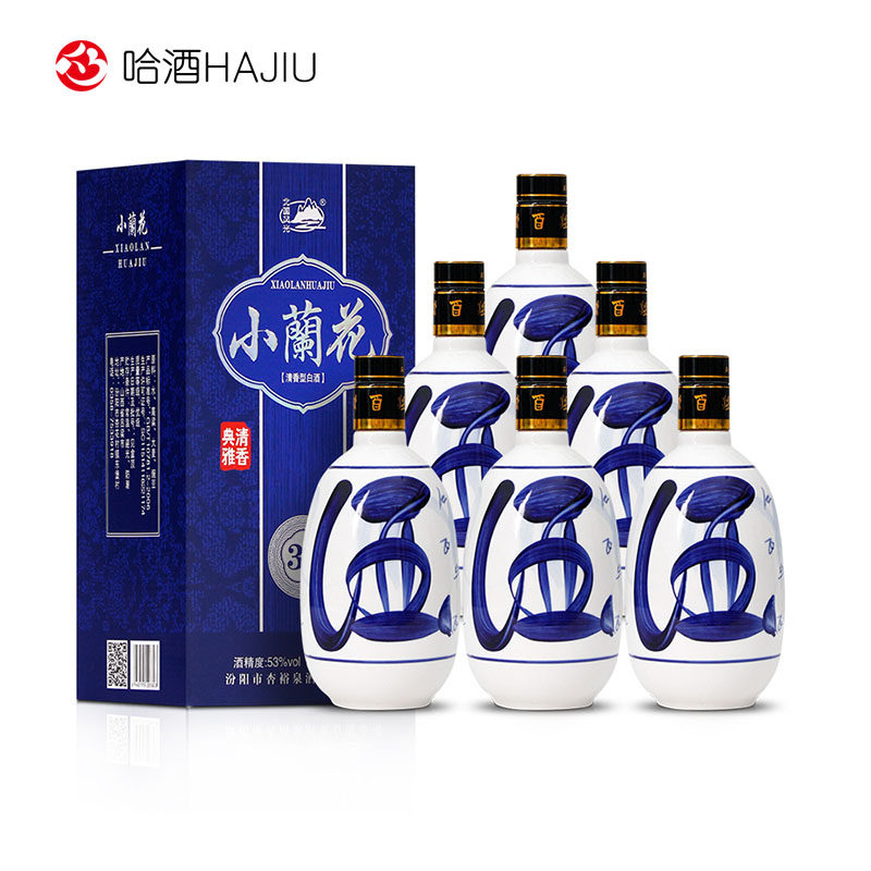 山西纯粮酿53度清香型白酒整箱500ml*6瓶装评价- 淘宝网