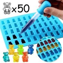 50 Grids Gummy Bear Mold Silicone Cute Bear Jelly Mold