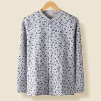 Thermal underwear for the elderly womens single-piece top three-layer quilted thickening mothers pure cotton large size cardigan double-breasted autumn coat