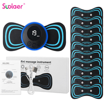 Portable Electric Neck Massager with 11pcs pads EMS Cervical