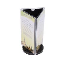 1PC Transparent Clear Acrylic Sign Holder Tabletop Menu