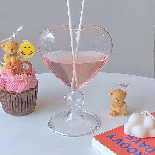 Цветочная стеклянная ваза любовь форма сердца цветочные горшки прозрачно D