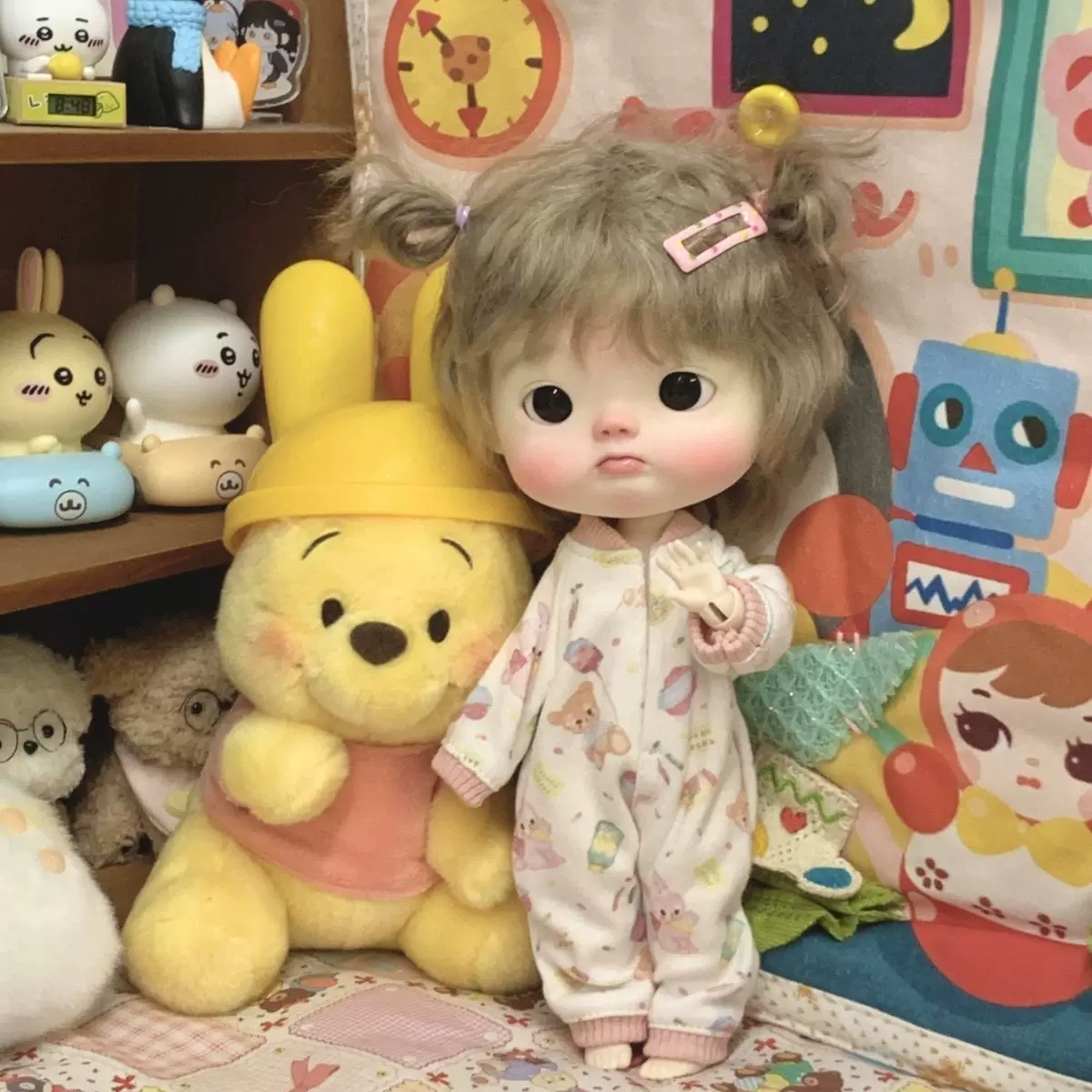 6-точечные кукловедческие? - перевожу прямо: 6 points bjd little six crawling clothes one-piece baby clothes fat cute doll clothes pajamas homemade handmade baby clothes