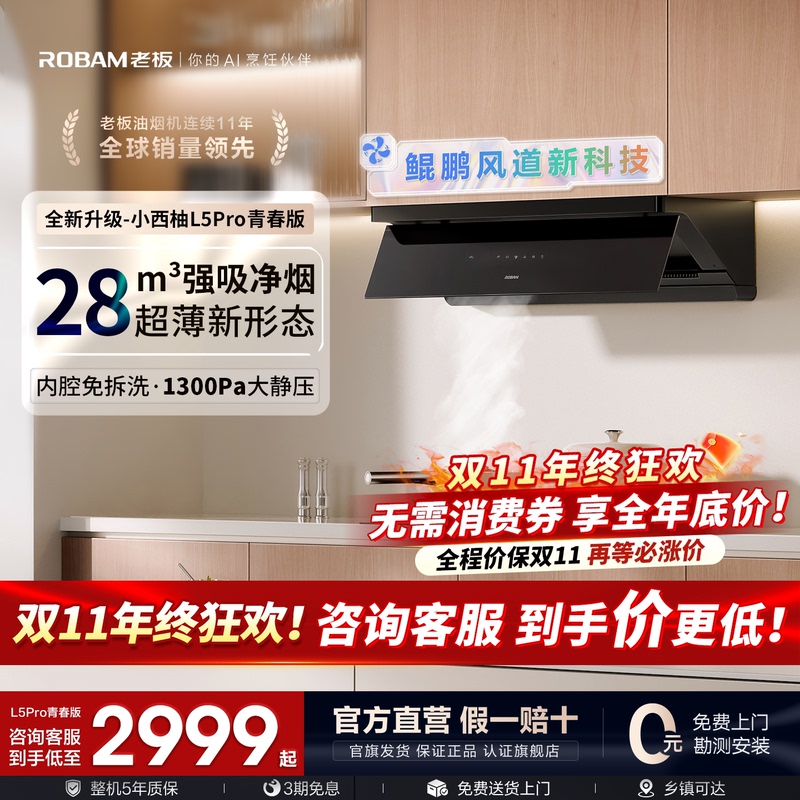 Boss's Best-Selling Range Hood and Stove Liquefied Gas Set