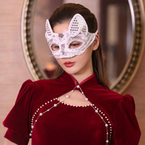 Sexy Catwoman Mask Lace Eye Mask Tassel Half-face Veil Prom Party Bunny Cat Girl Mask Blindfold