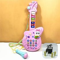 Childrens small guitar multi-functional baby early education music toy 0-1-3 years old 2 girls infant educational starter