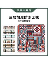 Camping blanket picnic mat moisture-proof mat tent carpet mat outdoor camping cloth thickened waterproof spring outing picnic