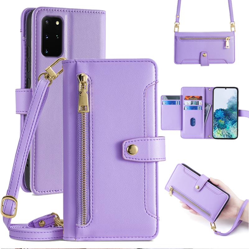 Suitable for Samsung S23 Phone Case, S25 Crossbody, S22+ Flip Cover, Ultra Full Protection Anti-Drop, Galaxy S24 Genuine Leather Protective Case, S21 Fe Wallet Style, S20 with Strap, Lanyard, Plus Card Slot, 5g Soft