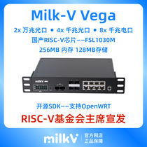 Milk-V Vega 国产开源万兆千兆光口电口智能交换机