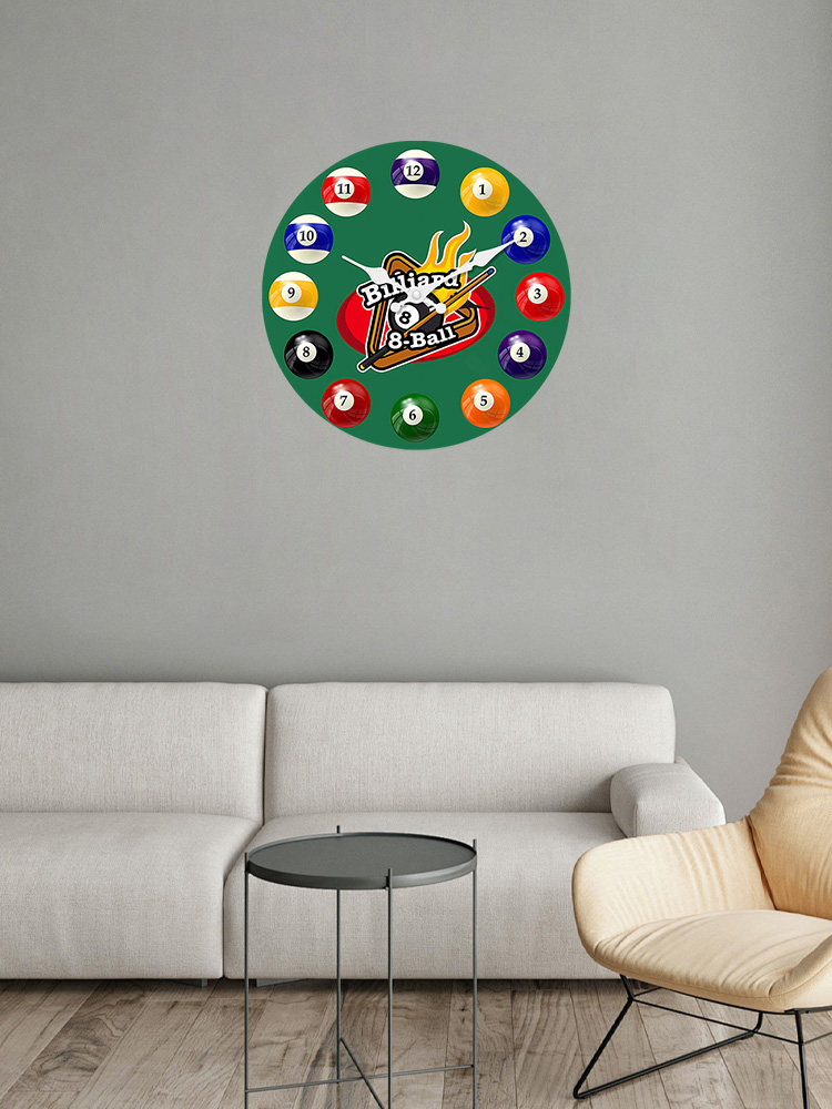 No-Drill Silent Basketball Clock 2026 New Sports Wall Clock Men's Birthday Gift Living Room Large Numbers Atmosphere