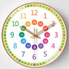Early Education Learning Wall Silent Clock Wall Clock Living Room Home Clock Student Children Simple and Stylish Wall Clock