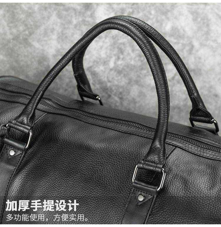 чемодан 真皮男商务登机包旅行包手提短途行李袋大容量干湿分离运动健身包