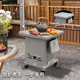 Stainless Steel Stove, Old-Fashioned Wood-Burning Stove, Rural Wood Stove, Mobile Stove, Smokeless Outdoor Camping Household Stove