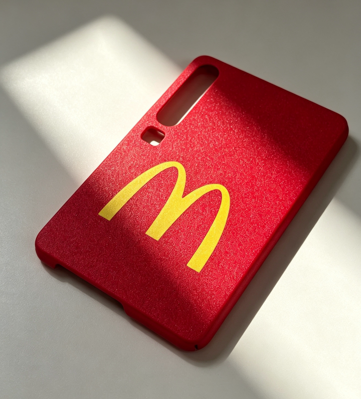Suitable for Huawei Purax Non-Folding Straight Phone Case, Mcdonald's Color-Blocking ins Style Frosted Back Panel Hard Case, Niche Design Suitable for Huawei Purax Non-Folding Straight Phone Case, Mcdonald's Color-Blocking ins Style Frosted Back Panel Hard Case, Niche Design