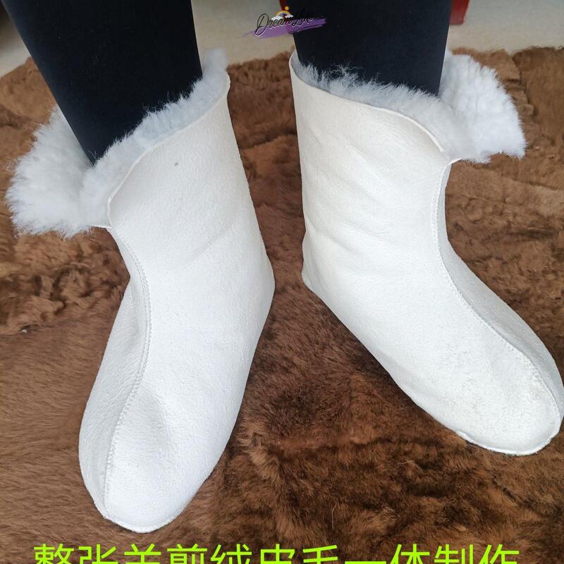 Wool Socks, Cold Storage Delivery-Specific Water Shoes, Rain Boots with Thickened Sheepskin Lining, Elderly Men and Women's Home Warm Shoe Covers Wool Socks, Cold Storage Delivery-Specific Water Shoes, Rain Boots with Thickened Sheepskin Lining, Elderly Men and Women's Home Warm Shoe Covers
