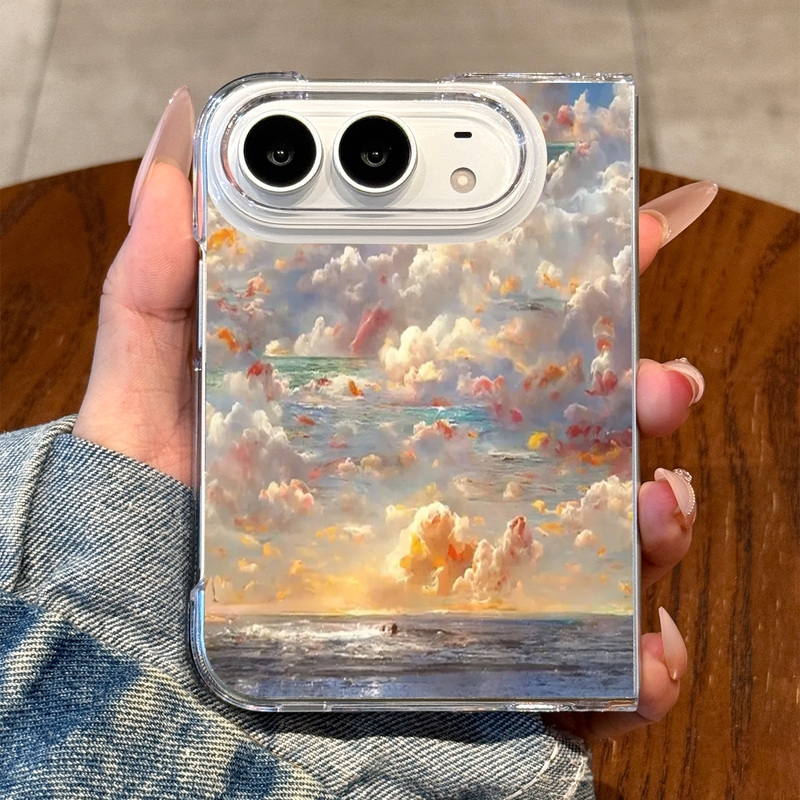 Suitable for Apple Folding Phone Cases, New iPhone Duo, Super Stylish with a Floral Design, 82% off Foldable Screen Transparent High-End Protective Case, 18Duo Niche Personalized Female Model, Creative and Trendy on Instagram Suitable for Apple Folding Phone Cases, New iPhone Duo, Super Stylish with a Floral Design, 82% off Foldable Screen Transparent High-End Protective Case, 18Duo Niche Personalized Female Model, Creative and Trendy on Instagram