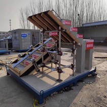 Construction site quality model construction process model concrete pouring finished product display area between main structures