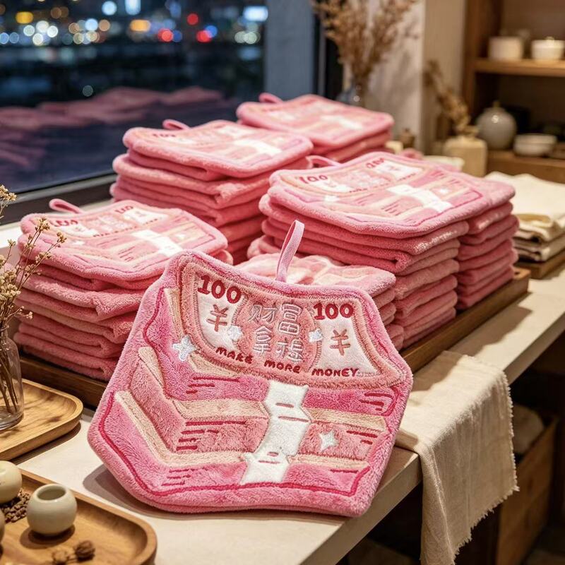 Use Money to Wipe Your Hands! the Money-Wrapped Hand Towel Is Soft and Skin-Friendly, Does Not Shed Lint, and Can Be Hung, Making It a Perfect Small Square Towel for Babies or as a Handkerchief Use Money to Wipe Your Hands! the Money-Wrapped Hand Towel Is Soft and Skin-Friendly, Does Not Shed Lint, and Can Be Hung, Making It a Perfect Small Square Towel for Babies or as a Handkerchief