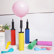Large balloon inflator hand push Maca hand balloon accessories inflatable cylinder plastic color style high-end sense