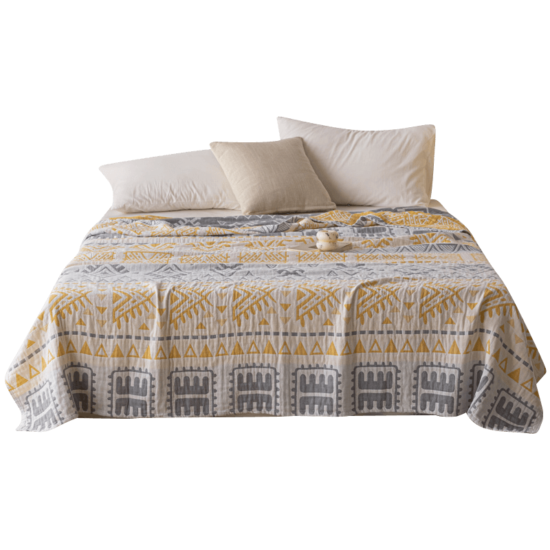 
Jieliya Class A full cotton gauze towel quilt pure cotton summer blanket air conditioner nap blanket sofa cover blanket thin quilt