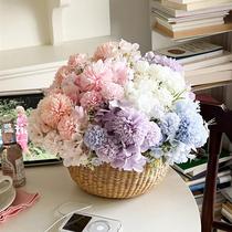 Clearance fake flower simulation bouquet flower rose silk plastic flower small bouquet cloth flower dried flower home furnishing decoration