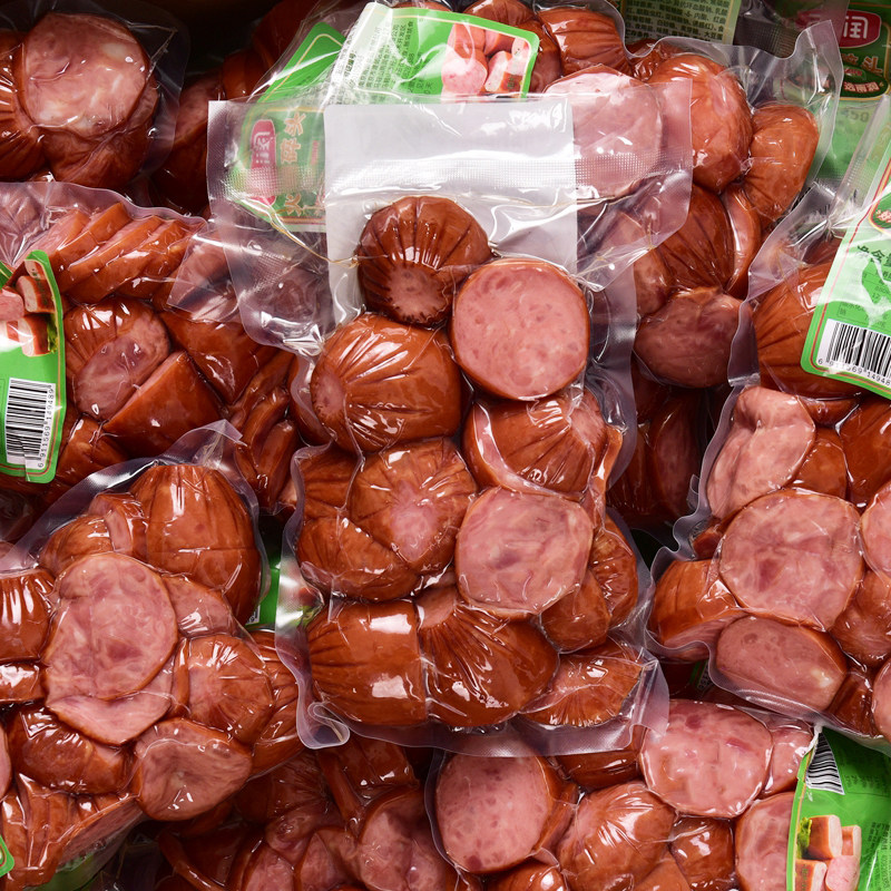 Rain-Moisturizing Ham Crumple Head Vacuum Packed Open Bag Ready-to-fry Vegetable Cold Dish Parquet Cool Vegetable Ham Sausage Side Corner Material-Taobao