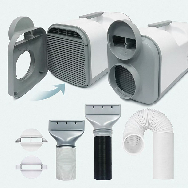 Mobile Air Conditioner Storage Handbag Upgraded with Double-Tube Air Guide Panel Accessories and Heat Exhaust Telescopic Tube