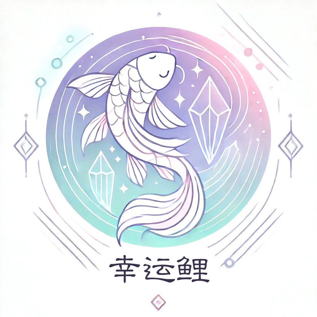 幸福鲤 能量系水晶定制的LOGO