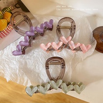 Korean love grabber for short hair transition period artifact hairpin for women 2024 new high-end hairpin shark clip hair accessory