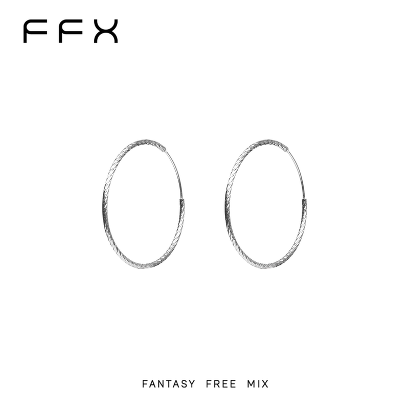 [Summer Fan Exclusive] Ffx [Time Warp] Versatile S925 Silver Hoop Earrings