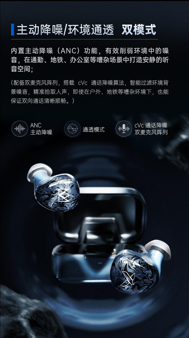 NOBLE/诺岱 Osprey真无线耳机圈铁混合发烧HIFI帝捷