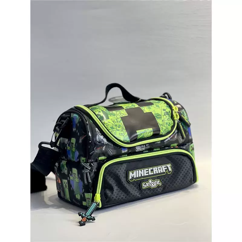 Set for boys, backpack, green wallet, thermal bag