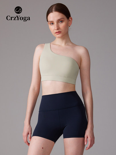 One-Shoulder Yoga Bra Women's Sports Pilates Fitness Bra | Butterluxe Butter Crzyoga