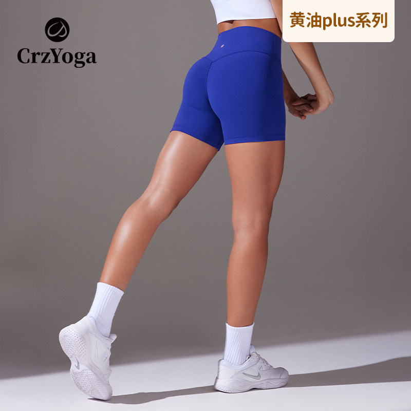 健身抽褶短裤 运动训练紧身瑜伽服 | Butterlift奶油plus CrzYoga