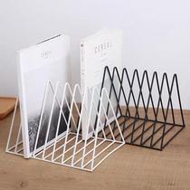 Vinyl record storage rack suitable for bookshelf placed on the table CD display rack vinyl record display frame triangle