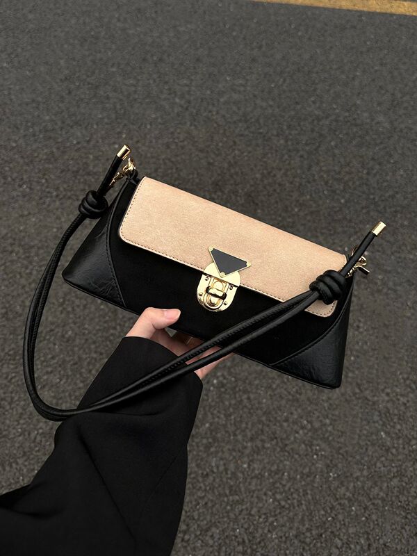 This Year's Popular Underarm Baguette Bag Women's 2025 New Niche Designer One-Shoulder Cross-Body Exquisite Small Square Bag