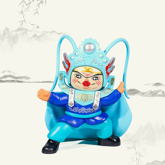 Chinese-Style Small Gifts for Foreigners, Sichuan Opera Face-Changing Dolls, Peking Opera Facial Makeup Face-Changing Toys, Figurines