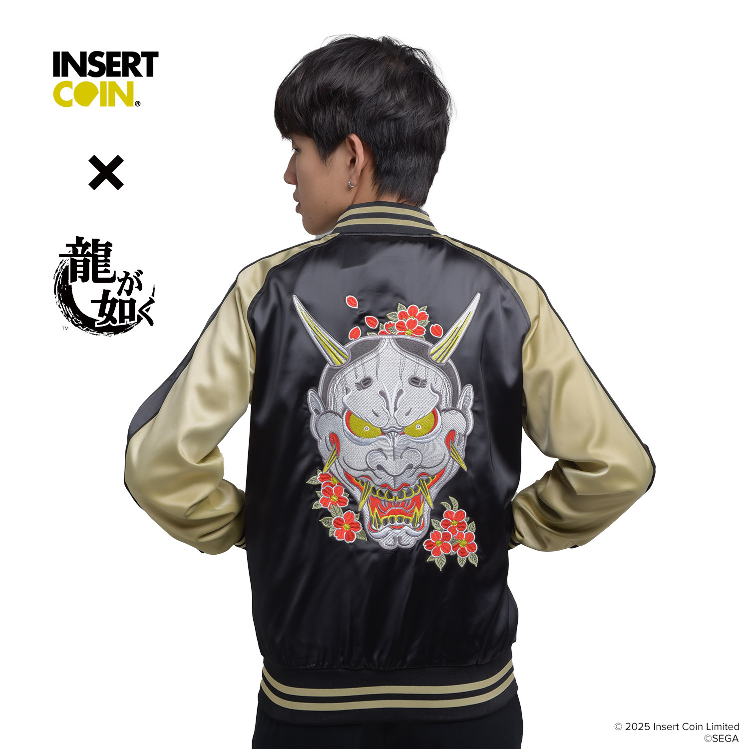 如龍真島吾朗授權夾克SEGA遊戲周邊INSERT COIN聯名服飾-Taobao-Tmall